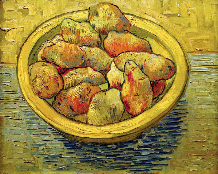  文森特·威廉·梵高  Vincent Willen Van Gogh —— 黄色容器中的土豆